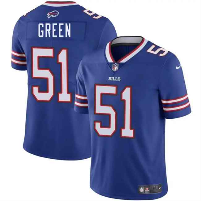 Men's Buffalo Bills #51 Kendrick Green Blue 2025 Vapor Untouchable Limited Stitched Football Jersey